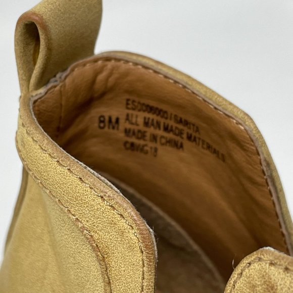 EuroSoft Sofft Womens Faux Leather Tan Laser Cut Stack Heel Bootie Size 8 - Picture 6 of 12